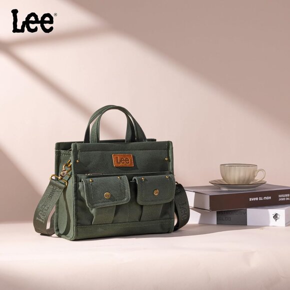 X Lee Canvas Tote Bag for Women Medium Crossbody Bag Top-handle Handbag with Mul - Picture 6 of 8